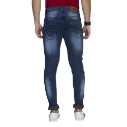 Men Blue Cross Pocket  Jeans