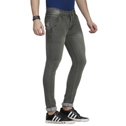 Denim Vistara Men's Grey Coloured Comfort Fit Jeans