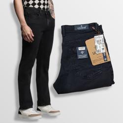 Men Regular Black Jeans UD101