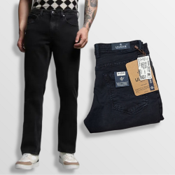 Men Regular Black Jeans UD101