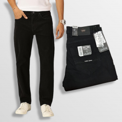 Men Regular Black Jeans