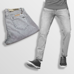 Men Regular Light Grey Jeans UD110