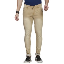 Denim Vistara Men Light Yellow Colour Jeans