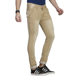 Denim Vistara Men Light Yellow Colour Jeans