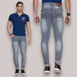 Men Light Grey Colour Jeans